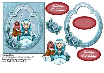 Snow Fairy and Her Birdies