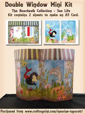 Double Window Mini-kit - Little Girl Mermaid
