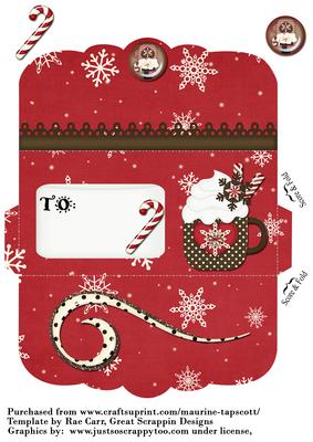 Snowflakes & Cocoa Money Wallet