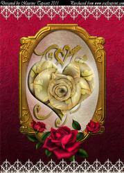 Heart of My Rose A4 Card