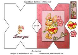Pepe L'souris Kiss Card 5x7