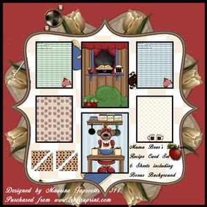 Recipe Card Kit - Mama Bear's Kitchen