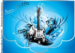 Blue Guitar Scallop Edge A4