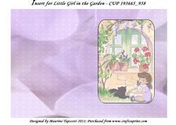 Insert for Little Girl in the Garden