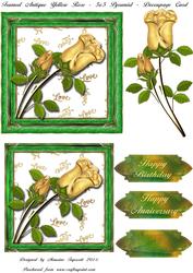 Framed Yellow Love Roses