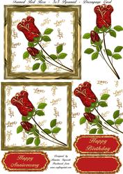 Framed Red Love Roses