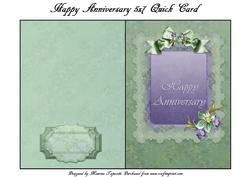 Happy Anniversary 5x7 Quick Card
