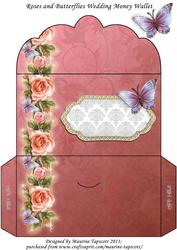 Glowing Roses Money Wallet