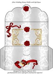 Anniversary Money Wallet with Roses