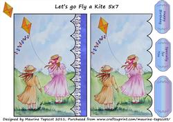 Let's Go Fly a Kite 5x7
