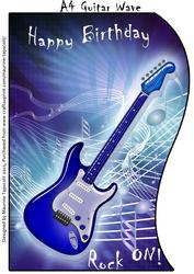 Electric Guitar Wave A4