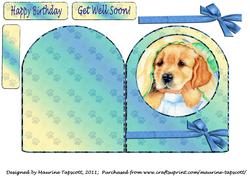 Pawly Puppy Round Top Quick Card