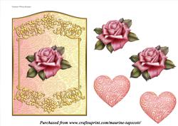 Summer Roses Curved Topper