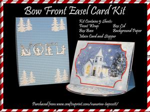 Bow Front Easel Kit - Blue Church