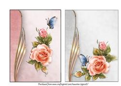 Set of Moonglo Rose Toppers