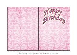 Birthday Girl Insert for 5x7