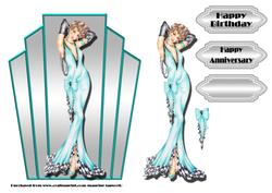 Art Deco A5 Topper