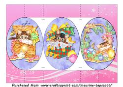 Christmas Kittens Tri-fold