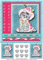 Santa Kitty 8x8