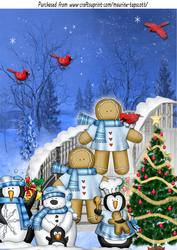 Grand Staircase Winter Friends A4