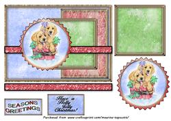 Puppies in a Basket 5x7