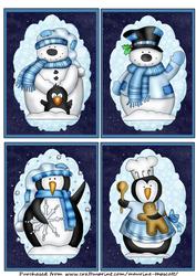 Snowy Friends Toppers