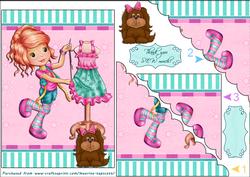 Little Dressmaker and Her Puppy