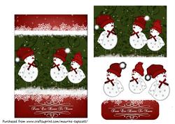 Snowbird Greetings 5x7