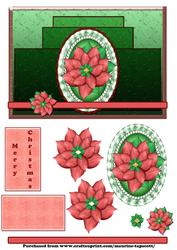Christmas Poinsettia Cameo