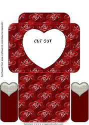 Cookie Pocket - Red & Silver Love