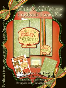 Foldback Easel Vintage Christmas Kit