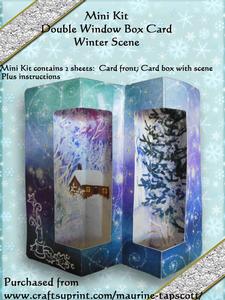 Mini Kit Cabin in the Woods Double Window Box Card2