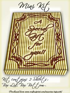 Mini Kit - Gold Striped Gift Box