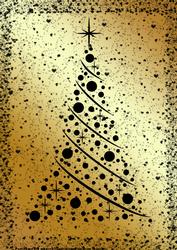 Black & Gold Christmas Background