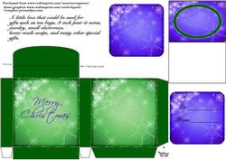 Green & Purple 3 Inch Gift Box