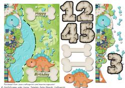 Dinosaur Birthday 5x7