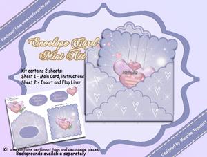 Envelope Card Mini Kit - Abstract Hearts