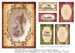 Music and Roses to Celebrate 5x7 Topper
