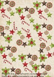Christmas Stars, Holly, and Candy
