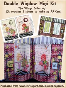 Double Window Card Mini Kit- the Florist & Coffee Shop