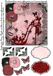Ruby Floral Shoes Go to Paris