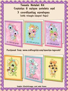 Just a Little Tweet Notelet & Envelope Kit