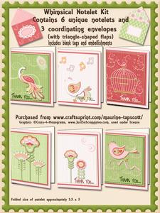 Whimsical Notelet Kit - Summer