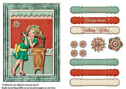 Vintage Telelphone 5x7 Quick Card