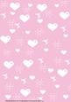 Pink and White Hearts Backing