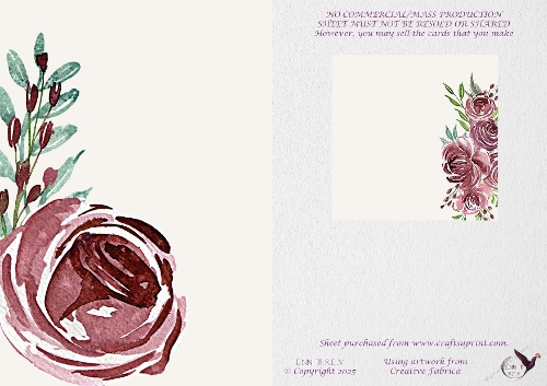 Deep Pink Rose Corner