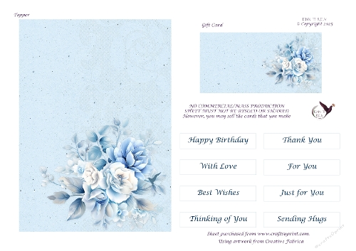 Blue Whisper Florals