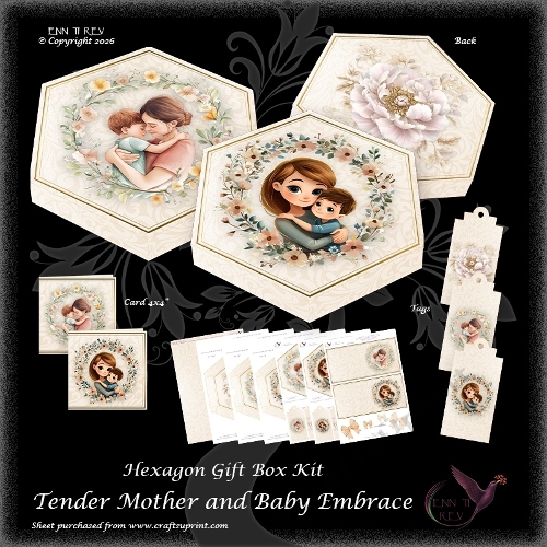 Tender Mother and Baby Embrace