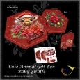 Cute Christmas Gift Box Baby Giraffe