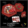 Cute Christmas Gift Box Baby Tiger